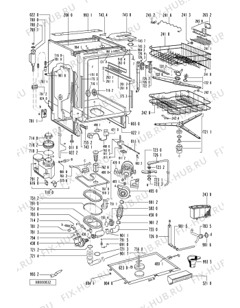 Схема №2 GSI 4753/1 BR с изображением Микромодуль для посудомоечной машины Whirlpool 481221838046
