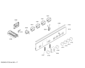 Схема №3 HLN342220B с изображением Панель управления для электропечи Bosch 00667359