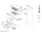 Схема №3 T30IF70NSP Thermador с изображением Вставная полка для холодильной камеры Bosch 00685014