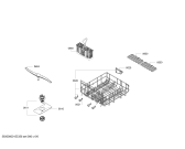 Схема №5 SKS40E02EU с изображением Передняя панель для посудомоечной машины Bosch 00678349