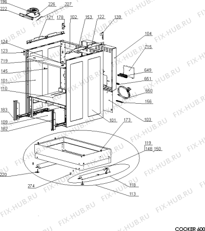 Схема №5 S764KVE RF400V (703080, A606G.84) с изображением Дверца Gorenje 703830