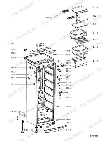 Схема №2 CFB 32/I с изображением Дверь для холодильной камеры Whirlpool 481241618699