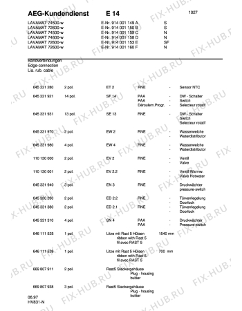 Взрыв-схема стиральной машины Aeg LAV74500-W S - Схема узла Diverse