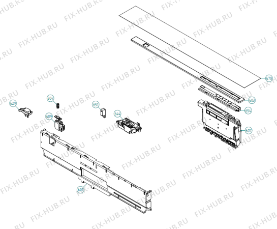 Взрыв-схема посудомоечной машины Gorenje D5253 SOF FI TW   -Titanium (900001412, DW70.3) - Схема узла 06