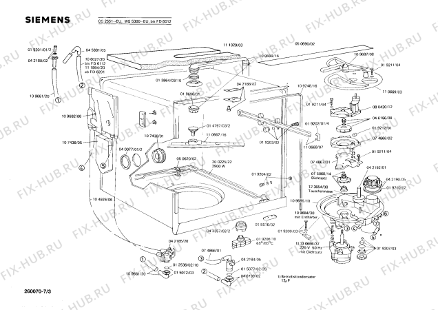 Схема №6 WG5302 LADY 530 с изображением Кнопка для посудомойки Siemens 00022139