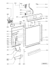 Схема №1 ADP 7509 WH с изображением Панель для посудомойки Whirlpool 481245372733