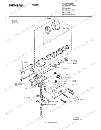 Схема №25 FA124G4 с изображением Сервисная инструкция для видеоаппаратуры Siemens 00535363