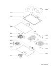 Схема №1 HOB 605 S N 901.098.97 с изображением Запчасть для духового шкафа Whirlpool 481244039712