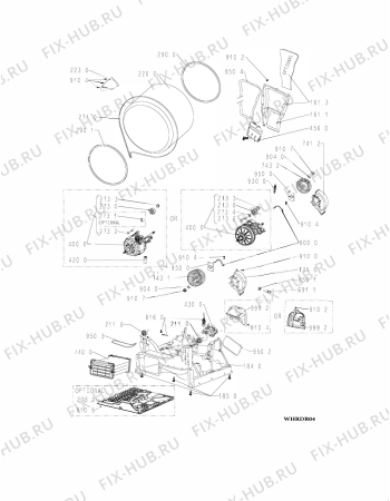 Взрыв-схема стиральной машины Indesit TDWSF83EPZUK (F100866) - Схема узла