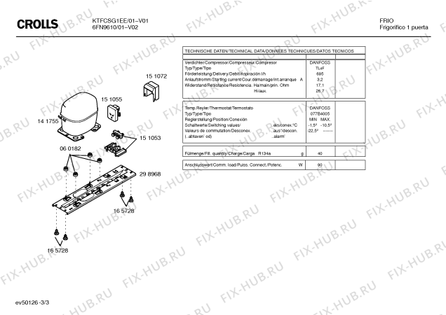 Схема №3 KTFCSG1EE 6FN9610 с изображением Шильдик для холодильника Bosch 00168735