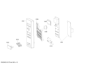 Схема №1 HF24M540 с изображением Панель управления для микроволновки Siemens 00669321