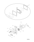 Схема №2 MWH2824XUK (F086169) с изображением Дверка для микроволновки Indesit C00309775