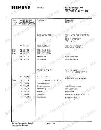 Схема №9 FS9177 с изображением Инструкция по эксплуатации для жк-телевизора Siemens 00530366