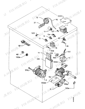 Взрыв-схема стиральной машины Zanussi WIJ1273 - Схема узла Electrical equipment