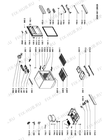 Схема №1 ARL 101-K/G/01 с изображением Поверхность для холодильника Whirlpool 481241828528