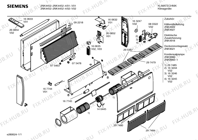 Схема №1 2NK4452-4 2NK4452 с изображением Крепеж для сплит-системы Bosch 00167744