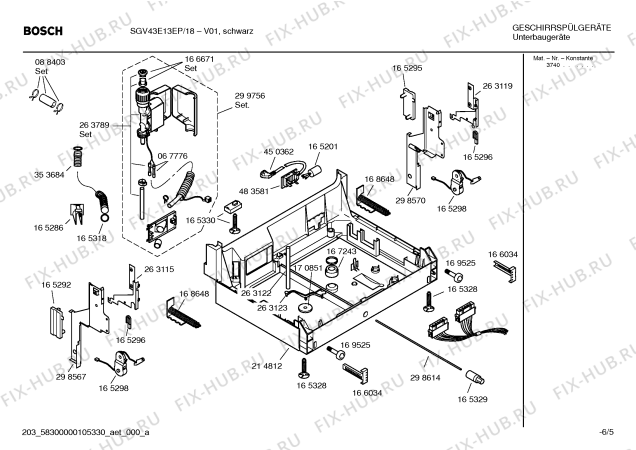 Схема №3 S5443X2UK с изображением Кабель для посудомоечной машины Bosch 00495335