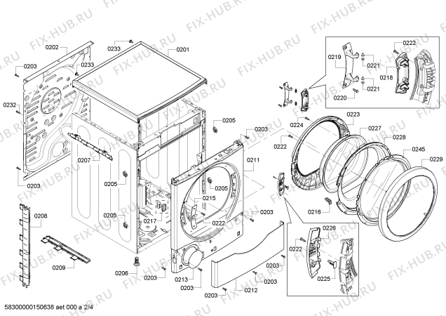 Схема №3 WTVC4300US 300 Series с изображением Комплект кнопок для сушилки Bosch 00618351