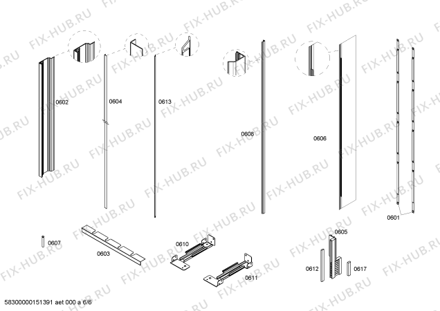 Схема №4 RF413201 с изображением Силовой модуль для холодильной камеры Bosch 00702906