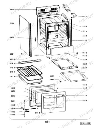 Схема №2 ACM 205 BS с изображением Кнопка для плиты (духовки) Whirlpool 481941379064