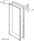 Схема №1 AGS2512 с изображением Дверь для холодильной камеры Aeg 2801727062