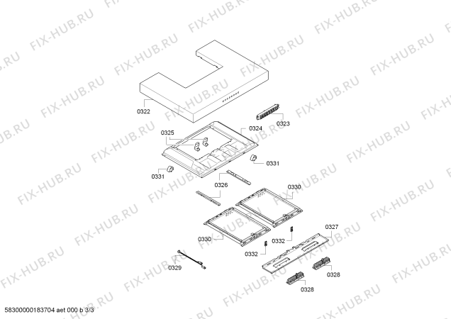 Схема №2 AW230190 Gaggenau с изображением Вентиляционный канал для вытяжки Bosch 00770783