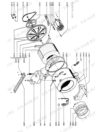 Схема №2 AWL 512 F с изображением Ручка (крючок) люка для стиральной машины Whirlpool 481949869914