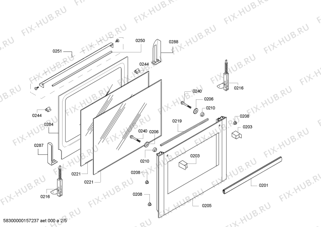 Схема №2 HBA63A261F Horno.bosch.pyro.3D.B2.E3_CIF.pt_abat.ne с изображением Модуль управления, запрограммированный для электропечи Bosch 00700304