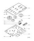 Схема №1 AKM 470/IX с изображением Затычка для плиты (духовки) Whirlpool 481244058236