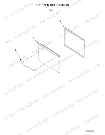 Схема №5 5GFC20PRYA с изображением Рамка для холодильной камеры Whirlpool 482000006750