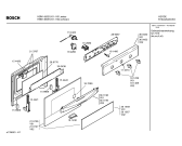 Схема №4 HBN1460EU с изображением Передняя часть корпуса для плиты (духовки) Bosch 00360433