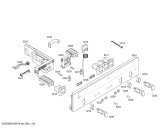 Схема №4 U1524S0GB с изображением Панель управления для духового шкафа Bosch 00447914