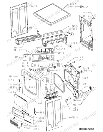 Схема №1 TRKK DELICATE с изображением Декоративная панель для электросушки Whirlpool 481245215683