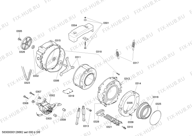 Схема №3 WS12X161OE X 12.16 с изображением Кабель для стиральной машины Siemens 00621217