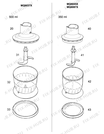 MQ9037X Delonghi Replacement Parts - Braun