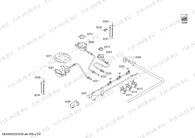 Взрыв-схема плиты (духовки) Bosch PGC6B5B80 Bosch - Схема узла 02