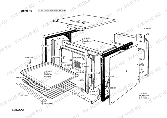 Схема №1 HE6030 с изображением Переключатель для духового шкафа Siemens 00020370
