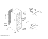 Схема №3 KDN30A71 с изображением Дверь для холодильной камеры Bosch 00245070