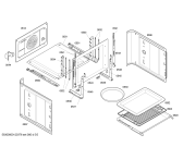 Схема №5 3HT516XP с изображением Передняя часть корпуса для духового шкафа Bosch 00662359