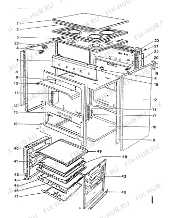 Взрыв-схема комплектующей Friac GF5502 - Схема узла Housing 001