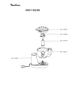 Схема №1 AD811162/350 с изображением Двигатель (мотор) для электрокомбайна Moulinex SS-193086