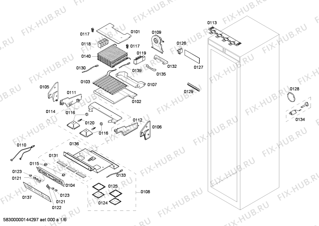Схема №5 FI24DP31 с изображением Силовой модуль для холодильника Bosch 00677775