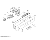 Схема №3 SE45E230SK с изображением Передняя панель для посудомоечной машины Siemens 00443963