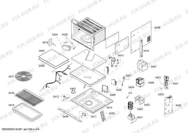 Схема №4 CN462250 с изображением Панель управления для плиты (духовки) Bosch 00685007