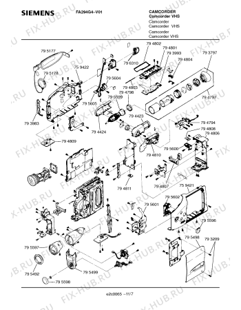 Схема №9 FA294G4 с изображением Сервисная инструкция для видеоаппаратуры Siemens 00535611
