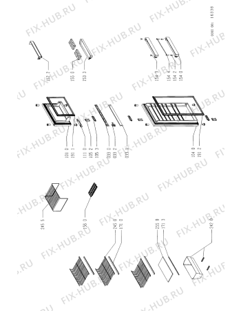 Схема №2 ARB 524/G/WP с изображением Дверка для холодильника Whirlpool 481944268002