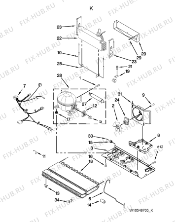 Схема №4 5GI6FARAF с изображением Другое для холодильника Whirlpool 482000010633