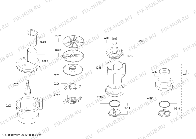 Схема №2 MCMV504ACN с изображением Соединительный кабель для кухонного измельчителя Bosch 12017915