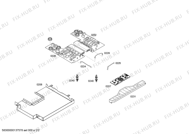 Взрыв-схема плиты (духовки) Bosch PIE651R14E BO.4I.60.SQ.X.X.Bis - Схема узла 02