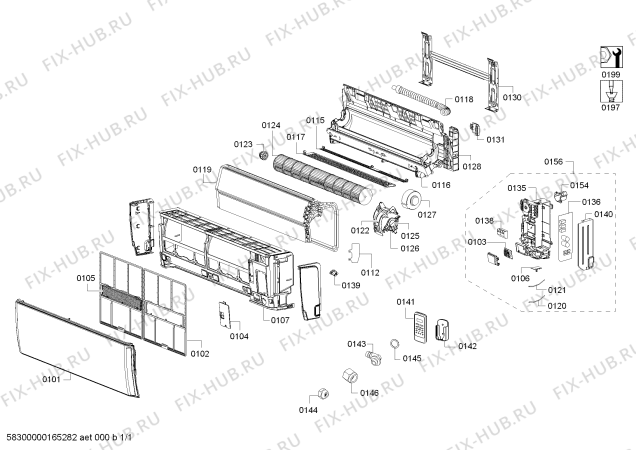 Схема №1 B1ZMI12911 12000 BTU IC UNITE с изображением Шильдик для кондиционера Bosch 00711877